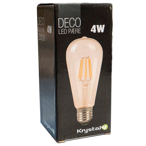 Dekorativ Edison filament LED pære - 4 W KRY011150